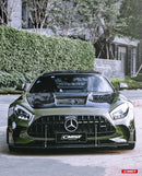 CMST Tuning Carbon Fiber Clear View Tempered Glass Transparent Hood Black Series Style for Mercedes Benz C190 AMG GT GTS GTC GTR-3