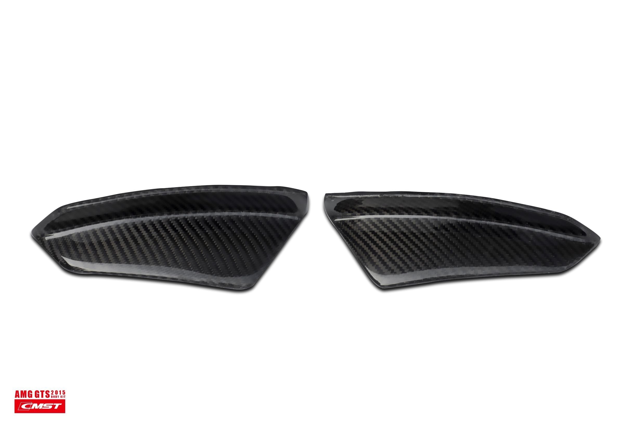 CMST Tuning Carbon Fiber Front Bumper Canards for Mercedes Benz C190 AMG GT GTS 2015-2017-7