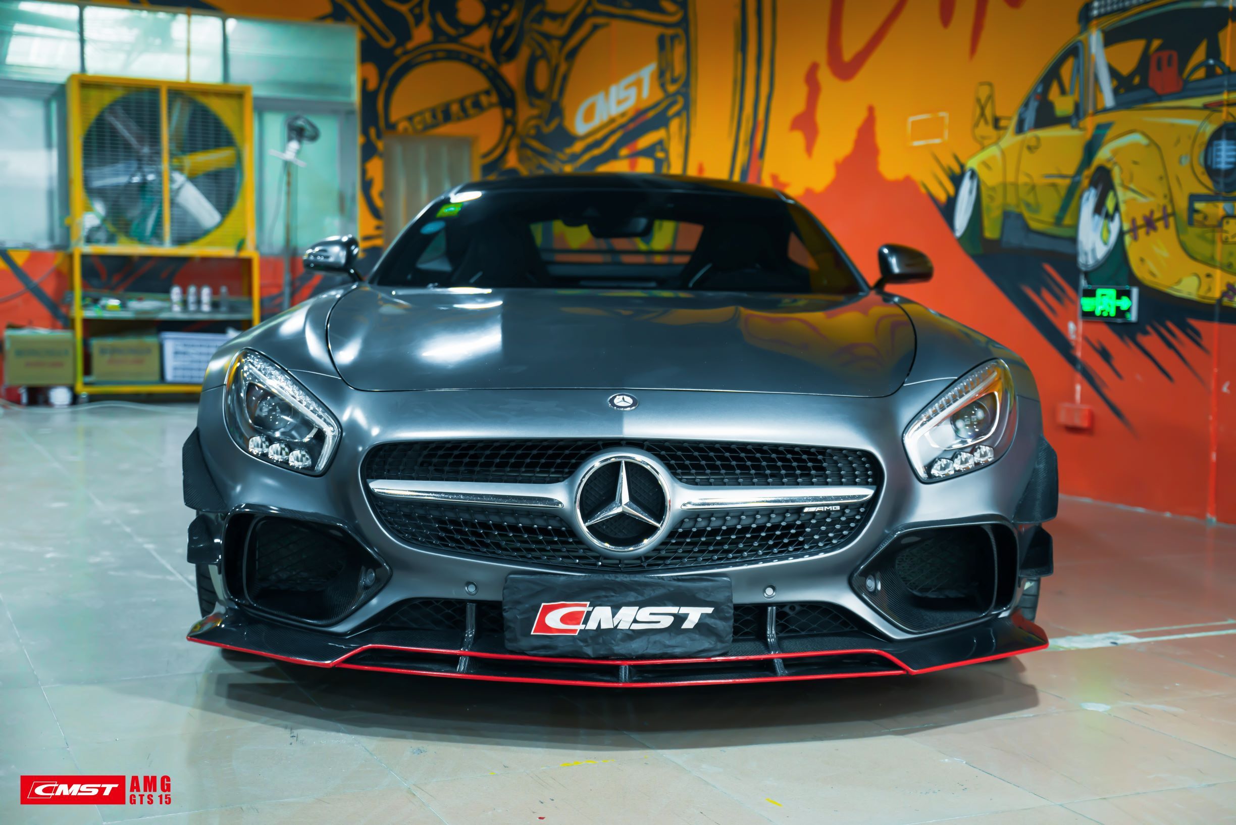 CMST Tuning Carbon Fiber Front Lip for Mercedes Benz C190 AMG GT GTS 2015-2017-21