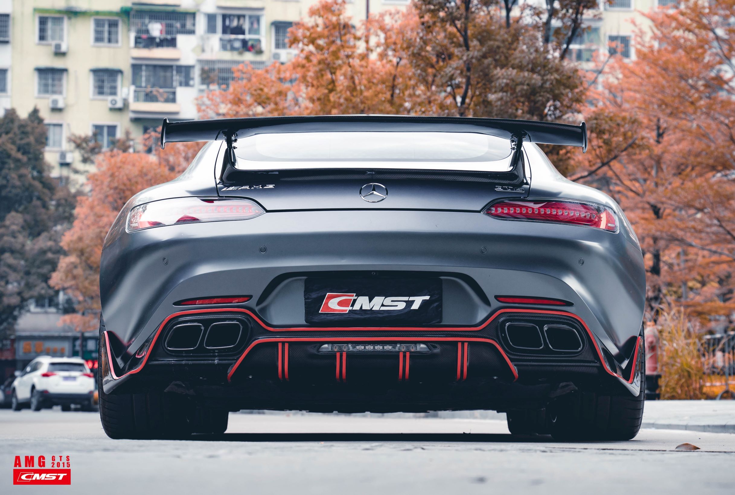 CMST Tuning Carbon Fiber Rear Diffuser for Mercedes Benz C190 AMG GT GTS 2015-ON
