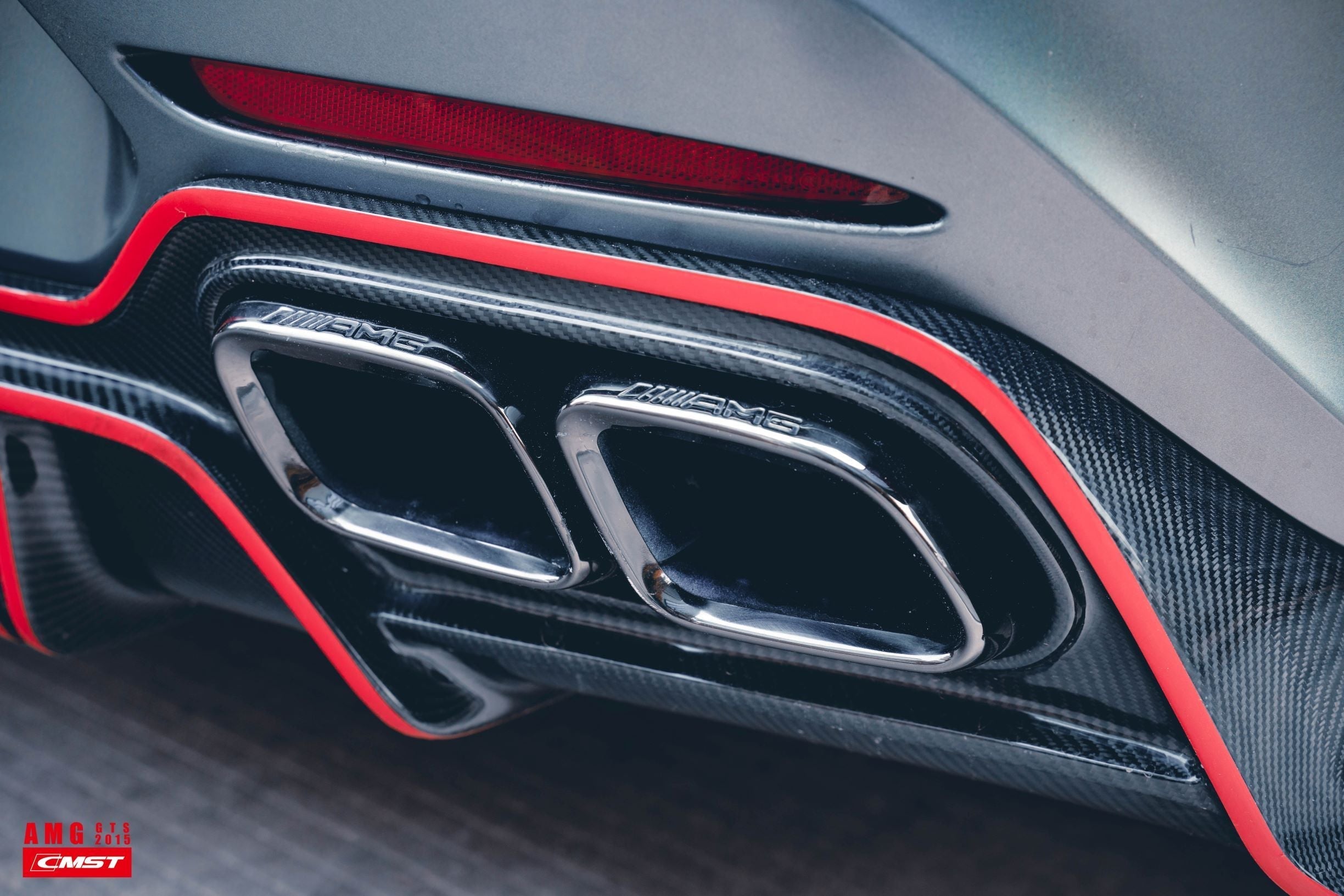 CMST Tuning Carbon Fiber Rear Diffuser for Mercedes Benz C190 AMG GT GTS 2015-ON-11