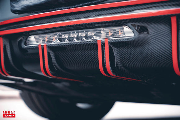 Carbon Fiber Rear Diffuser for Mercedes Benz C190 AMG GT GTS 2015+