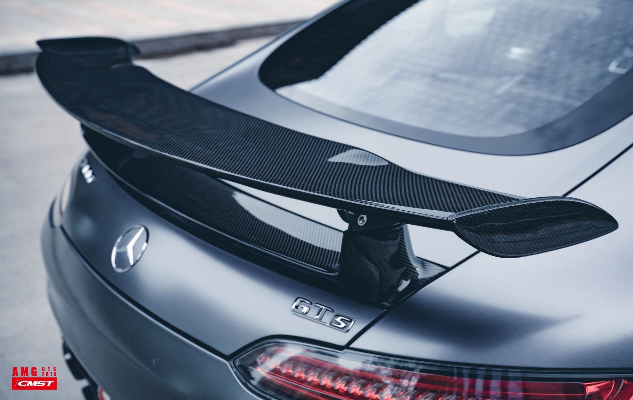 CMST Tuning Carbon Fiber Rear Spoiler Wing Mercedes Benz AMG GT GTS 2015-ON