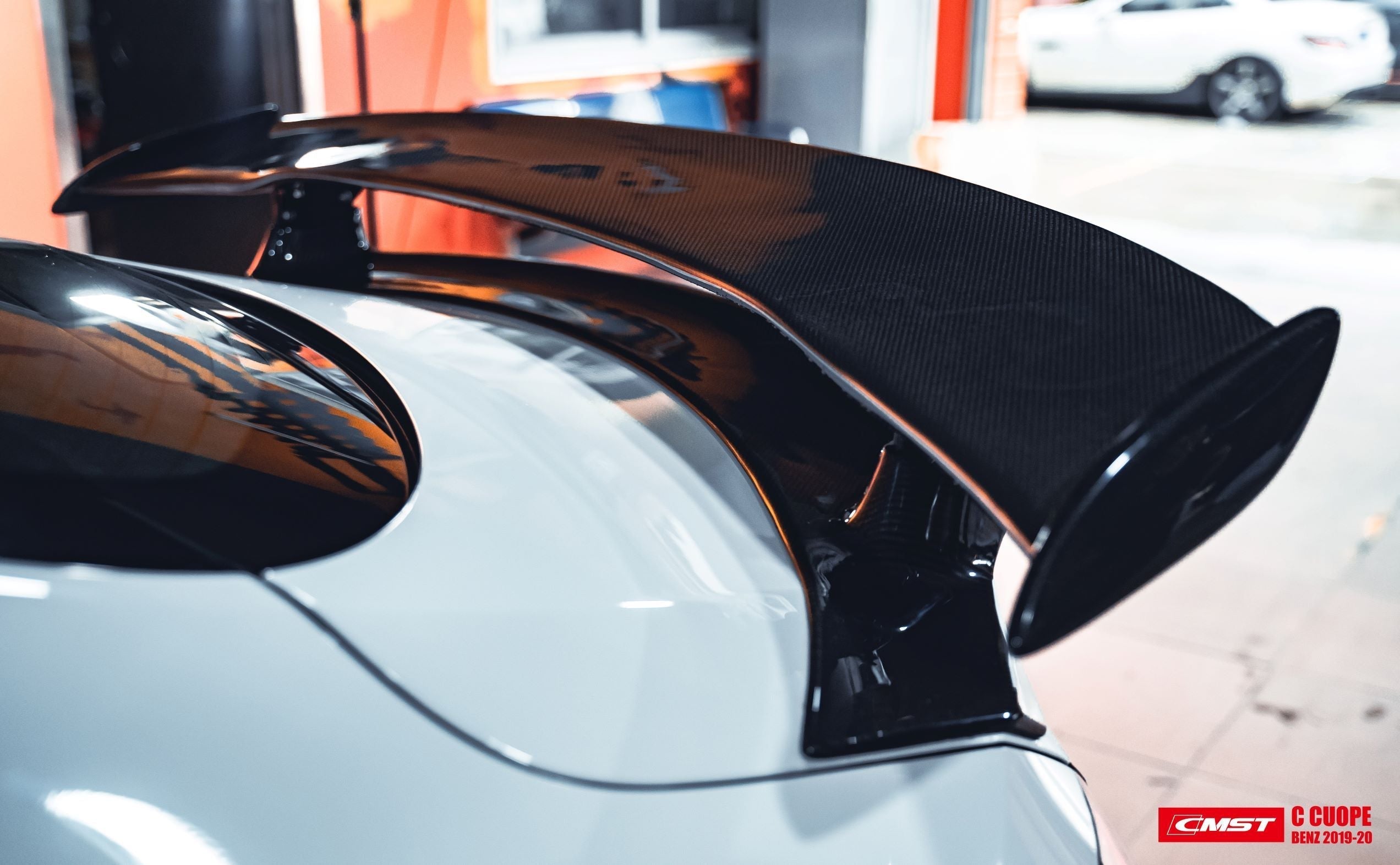 CMST Tuning Carbon Fiber GTR Style Rear Spoiler wing for Mercedes-Benz C Coupe W205 C300 C43 C63 C63S AMG 2015-ON