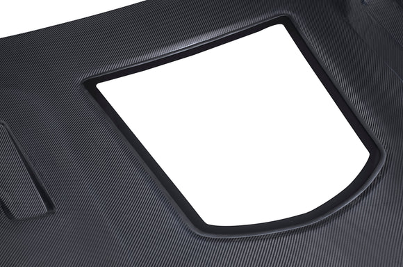 CMST Tuning Carbon Tempered Glass Transparent Hood For Mercedes Benz 2015-2020 AMG C63 Sedan Coupe 2 Door 4 Door