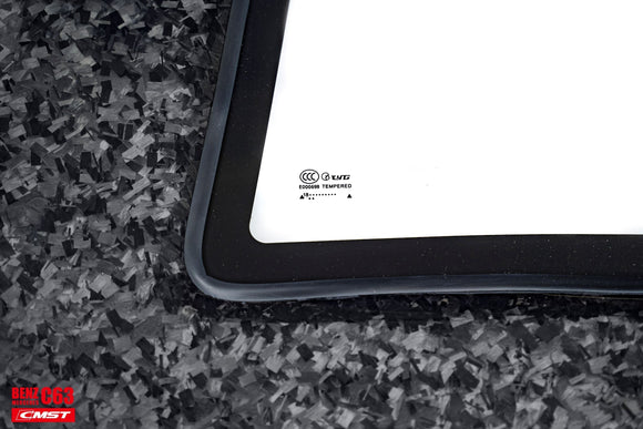 CMST Tuning Carbon Tempered Glass Transparent Hood For Mercedes Benz 2015-2020 AMG C63 Sedan Coupe 2 Door 4 Door