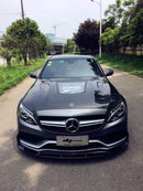CMST Tuning Carbon Tempered Glass Transparent Hood For Mercedes Benz 2015-2020 AMG C63 Sedan Coupe 2 Door 4 Door-7