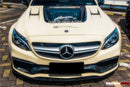 2015-2021 Mercedes Benz W205 C63/S AMG Coupe BKSS Style Carbon Fiber Front Lip-10