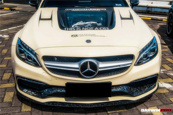 2015-2021 Mercedes Benz W205 C63/S AMG Coupe BKSS Style Carbon Fiber Front Lip