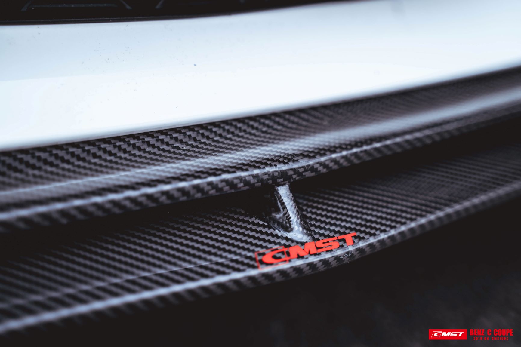 CMST Carbon Fiber Front Lip Splitter for Mercedes Benz C Coupe W205(2019-ON)-2