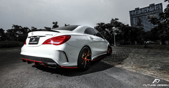 Future Design Carbon 2014-2019 C117 CLA-250 CLA-45 Carbon Fiber Rear Diffuser Side Valences