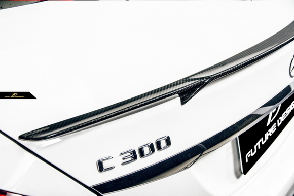 Future Design Carbon 2015-ON Carbon Fiber Rear Spoiler B Style for Mercedes Benz W205 C300 C43 C63 AMG Coupe 2 Door Sedan 4 Door