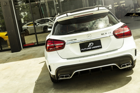 Future Design Carbon 2014-2019 X156 GLA-45 GLA-250 Carbon Fiber Rear Roof Spoiler - 0