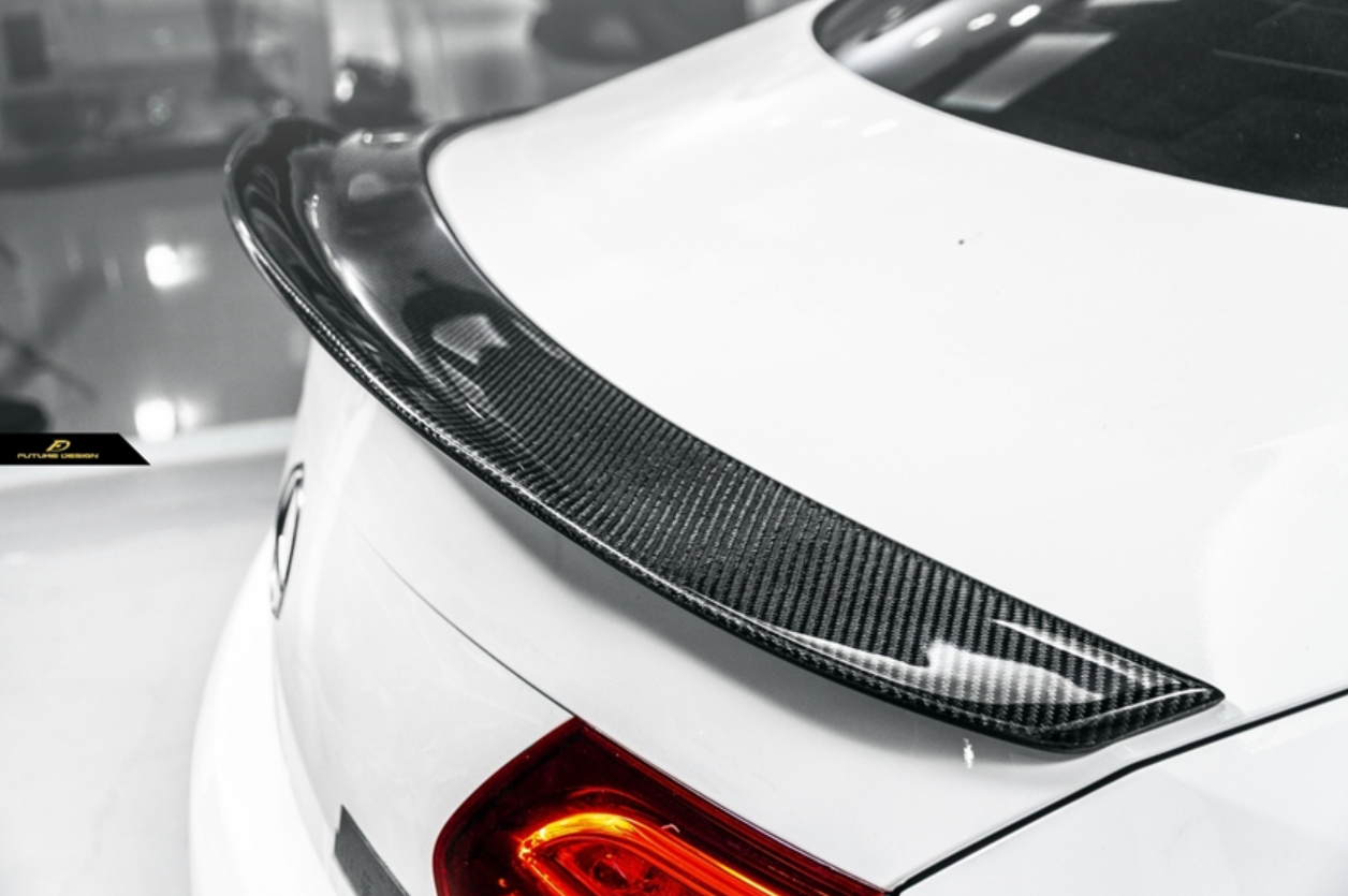 Future Design Carbon 2015-ON Carbon Fiber Rear Spoiler P Style for Mercedes Benz W205 C300 C43 C63 AMG Coupe 2 Door Sedan 4 Door-15