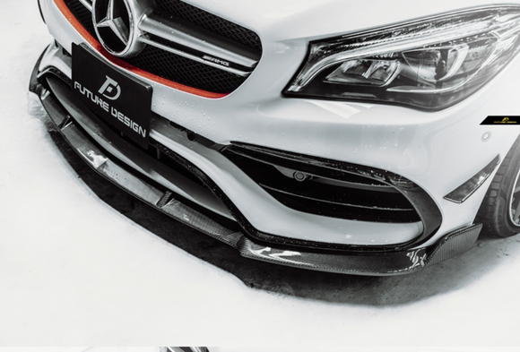 Future Design Carbon 2017-2019 C117 CLA-250 CLA-45 Carbon Fiber Front Lip Ver.1