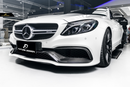 Future Design Carbon Carbon Fiber OEM Style Front Bumper Trim Lower Grill Surround for W205 C63 C63S AMG Sedan Coupe 2015-2020-3