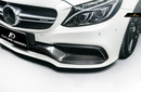 Future Design Carbon Carbon Fiber OEM Style Front Bumper Trim Lower Grill Surround for W205 C63 C63S AMG Sedan Coupe 2015-2020-5