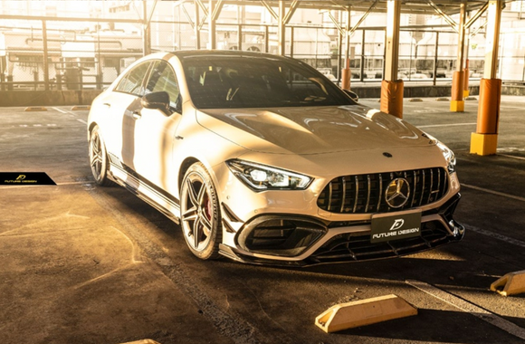 Future Design Carbon Fiber Front Canards For CLA C118 CLA45 CLA35 CLA250 2020-ON