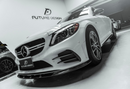 Future Design Carbon Carbon Fiber Front Lip FD Style for Mercedes Benz W205 C300 with Sport Package 2019-ON-5