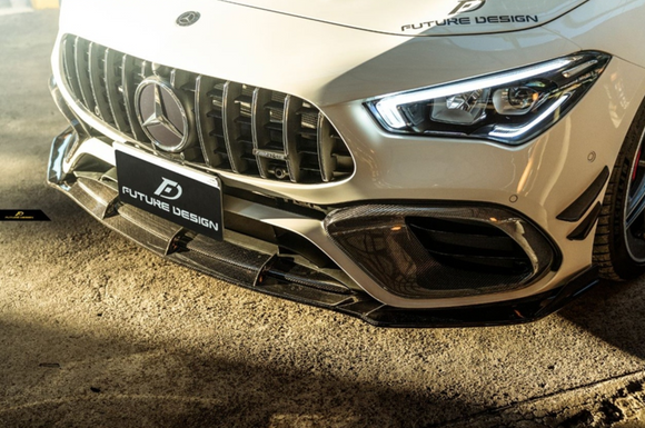 Future Design FD GT Carbon Fiber Front Lip For CLA C118 CLA45 2020-ON