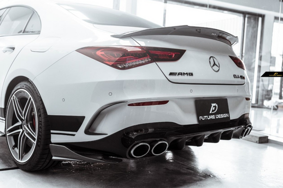 Future Design FD GT Carbon Fiber Rear Canards For CLA C118 CLA45 CLA35 CLA250 2020-ON