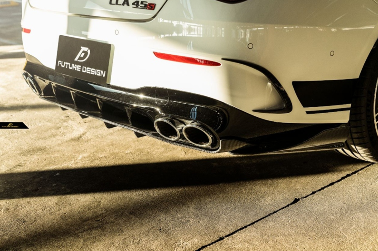 Future Design FD Carbon Fiber Rear Lower Diffuser For CLA C118 CLA45 2 ...