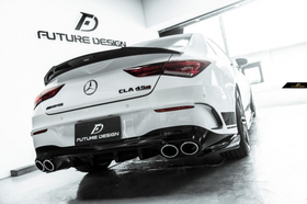 Future Design  FD GTS V Carbon Fiber Rear Spoiler For CLA C118 CLA45 CLA35 CLA250 2020-ON - 0