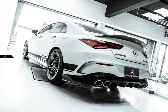 Future Design  FD GTS V Carbon Fiber Rear Spoiler For CLA C118 CLA45 CLA35 CLA250 2020-ON