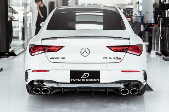 Future Design Carbon FD Carbon Fiber Rear Spoiler For 2020-ON C118 CLA45 CLA35 CLA250