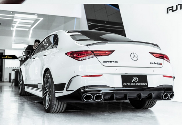 Future Design Carbon FD Carbon Fiber Rear Spoiler For 2020-ON C118 CLA45 CLA35 CLA250