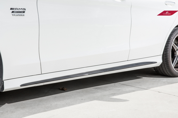 Future Design Carbon Fiber Side Flares Cover for Mercedes Benz W205 2015-2020 C300 C43 C63 AMG Coupe 2 Door Sedan