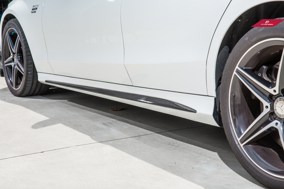 Future Design Carbon Fiber Side Flares Cover for Mercedes Benz W205 2015-2020 C300 C43 C63 AMG Coupe 2 Door Sedan