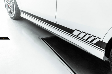 Future Design Carbon FD Carbon Fiber Side Skirts Trim Cover For 2020-ON C118 CLA45 CLA35 CLA250