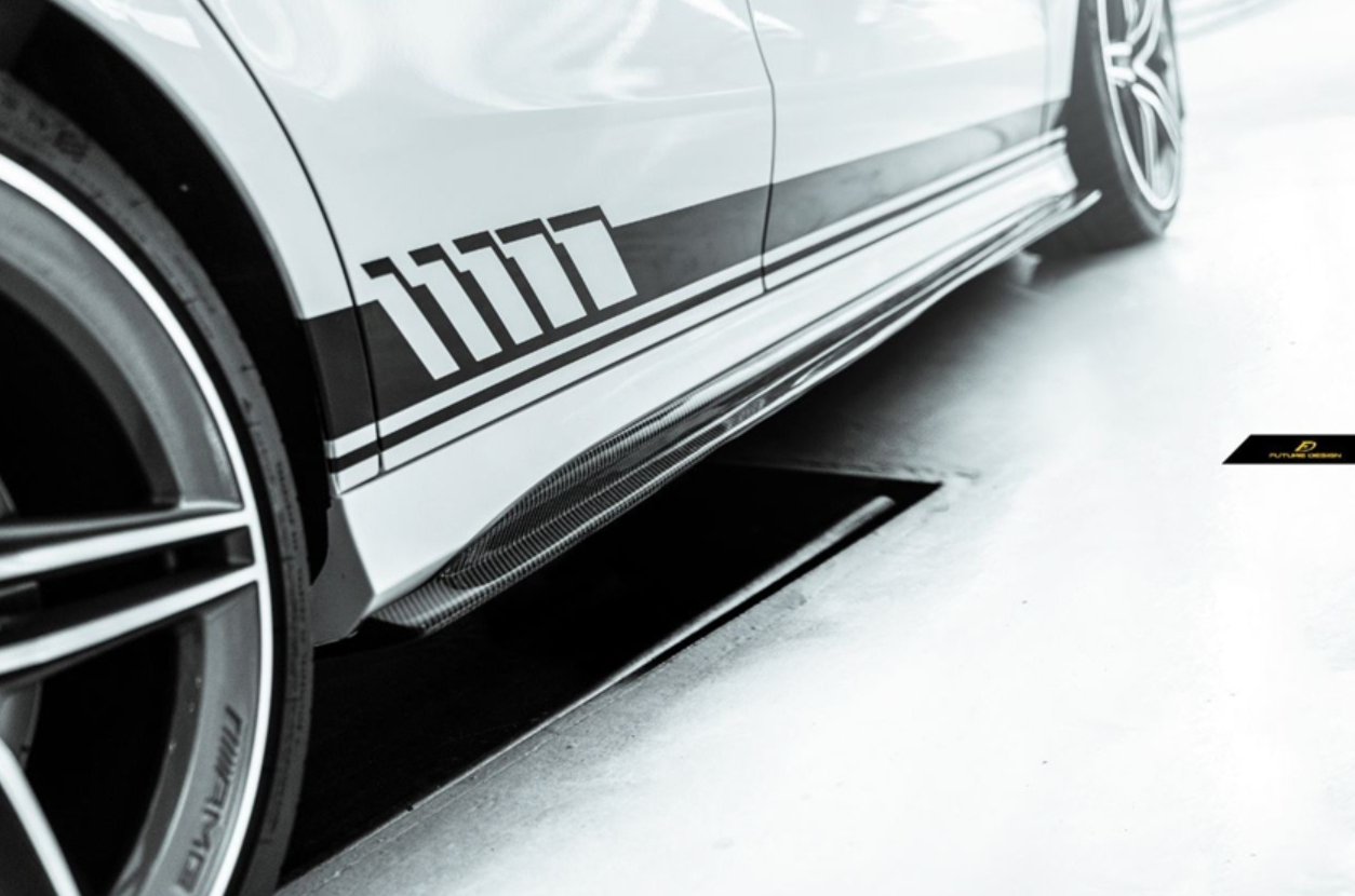 Future Design FD V2 Carbon Fiber Side Skirts For CLA C118 CLA45 CLA35 CLA250 2020-ON