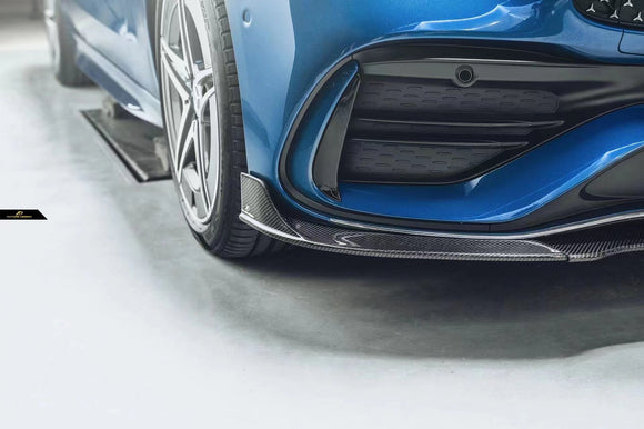 Future Design Carbon Fiber FD FRONT LIP (3 Pcs)  for W206 C300 with AMG Package Sedan 2021-ON