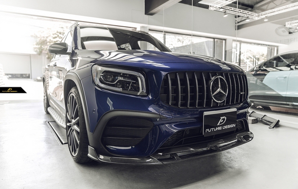 Future Design FD Carbon Fiber FRONT LIP SPLITTER for Mercedes Benz GLB250 AMG / GLB35 AMG X247 2020-ON