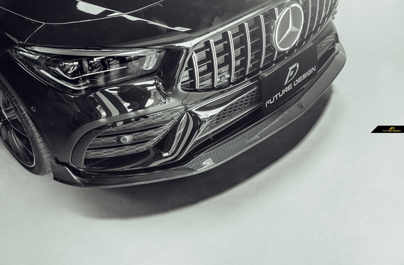 Future Design FD Carbon Fiber Front Lip For CLA C118 CLA35 CLA250 2020-ON