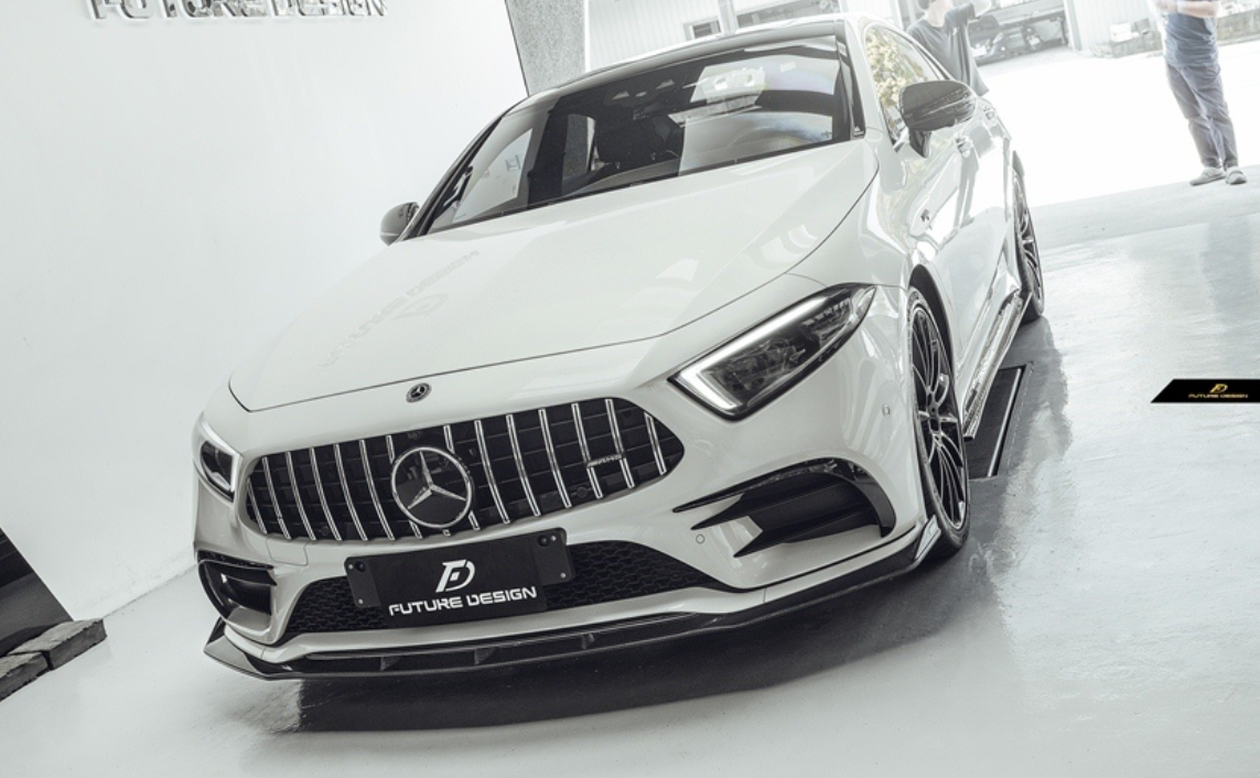 Future Design FD GTS-V Carbon Fiber FRONT SPLITTER For CLS450 CLS53 W257 C257 2019-2021