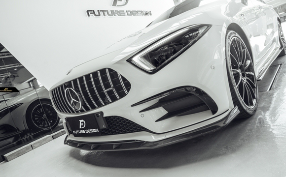 Future Design FD GTS-V Carbon Fiber FRONT SPLITTER For CLS450 CLS53 W257 C257 2019-2021