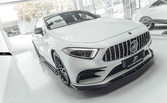 Future Design FD GTS-V Carbon Fiber FRONT SPLITTER For CLS450 CLS53 W257 C257 2019-2021
