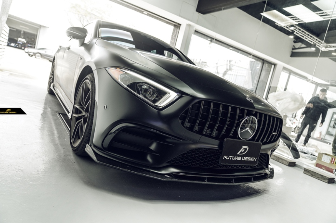 Future Design FD GTS-V Carbon Fiber FRONT SPLITTER For CLS450 CLS53 W257 C257 2019-2021