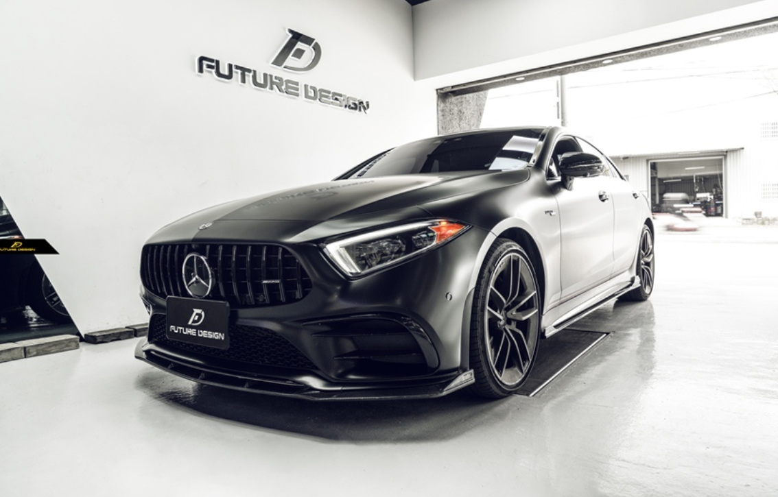 Future Design FD GTS-V Carbon Fiber FRONT SPLITTER For CLS450 CLS53 W257 C257 2019-2021