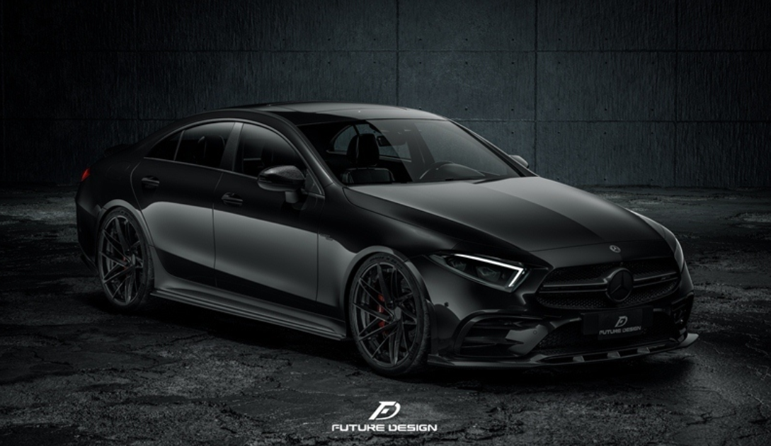 Future Design FD GTS-V Carbon Fiber FRONT SPLITTER For CLS450 CLS53 W257 C257 2019-2021