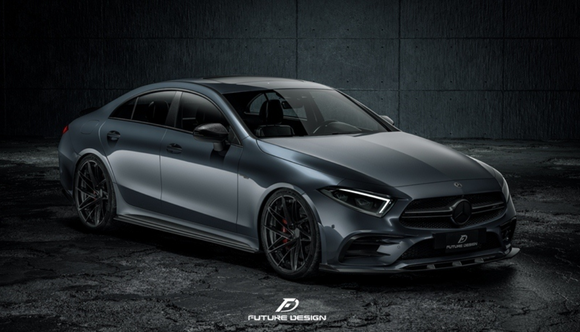 Future Design FD GTS-V Carbon Fiber FRONT SPLITTER For CLS450 CLS53 W257 C257 2019-2021