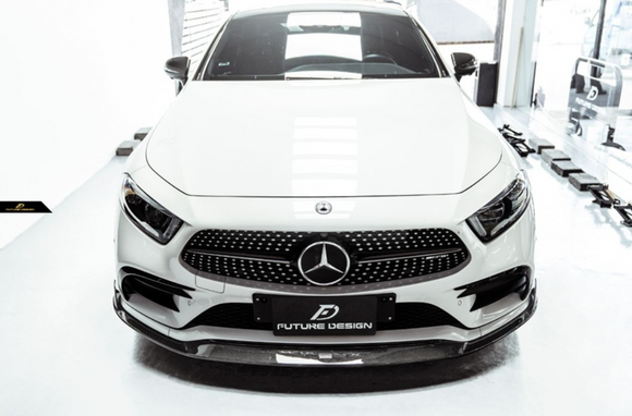 Future Design FD Carbon Fiber FRONT SPLITTER For CLS450 CLS53 W257 C257 2019-2021