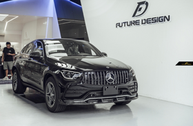 Future Design FD GT Carbon Fiber FRONT LIP SPLITTER for Mercedes Benz GLC250 AMG / GLC300 AMG / GLC43 AMG W253 GLC & GLC Coupe 2020-ON Facelift - 0