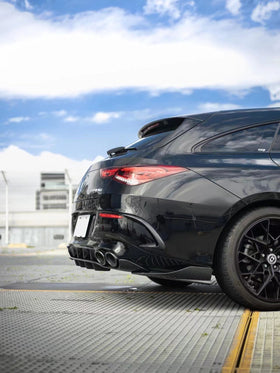 Future Design FD GT Carbon Fiber Rear Bumper Canards For CLA C118 CLA45 CLA35 CLA250 2020-ON - 0