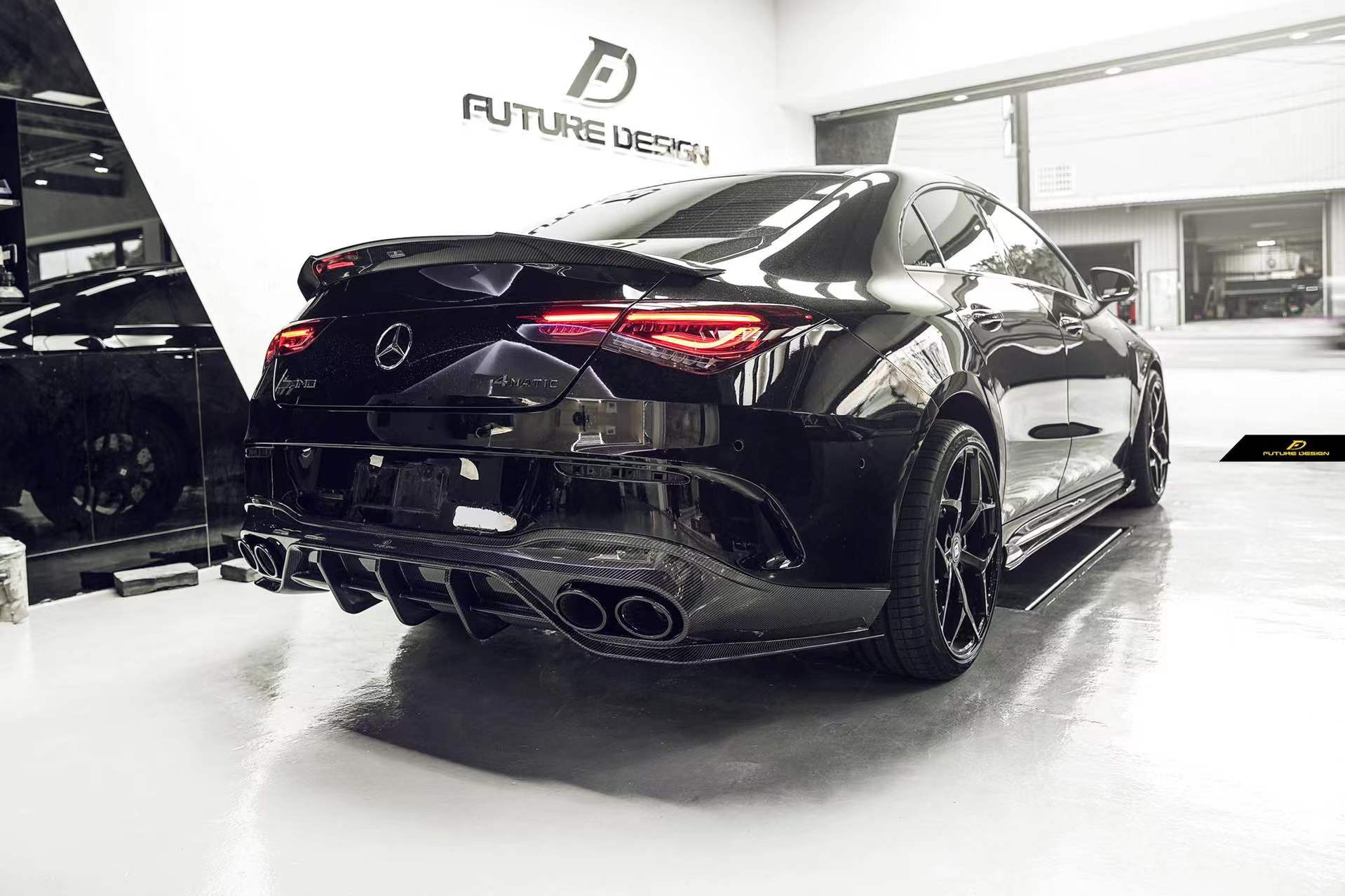 Future Design  FD GTS V Carbon Fiber Rear Spoiler For CLA C118 CLA45 CLA35 CLA250 2020-ON
