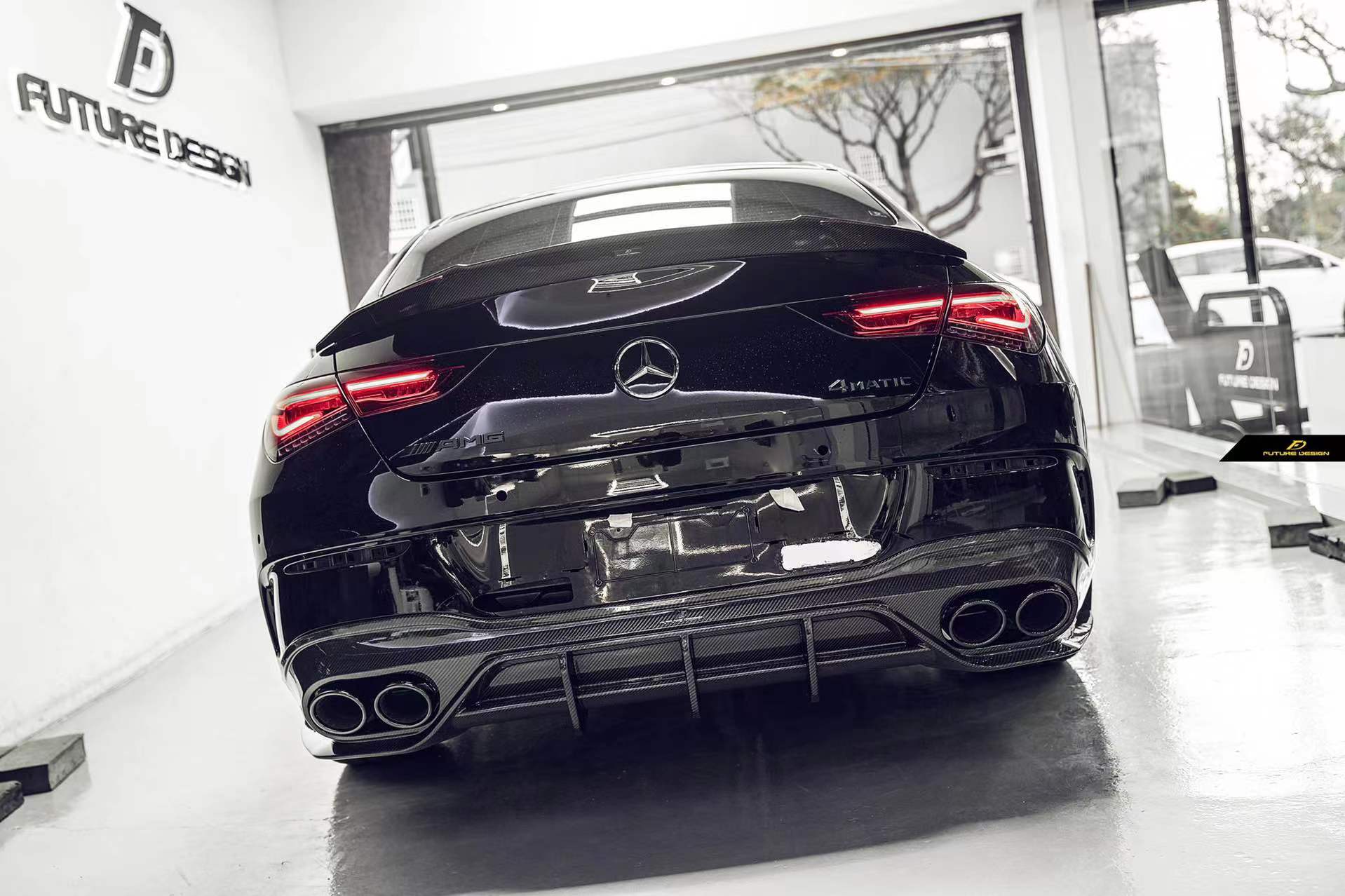 Future Design FD GT Carbon Fiber Rear Diffuser For CLA C118 CLA45 CLA35 CLA250 2020-ON