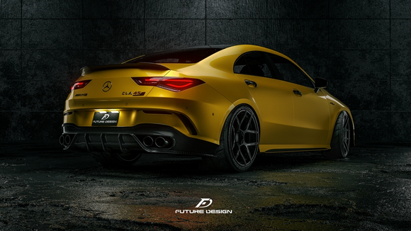 Future Design FD GT Carbon Fiber Rear Diffuser For CLA C118 CLA45 CLA35 CLA250 2020-ON